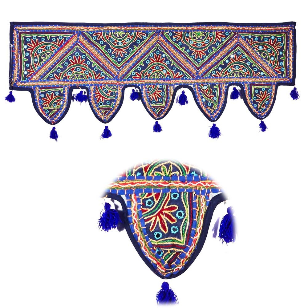 Tapete Decoración Flecos - Calidad - Artesanal -100 x 35 cm