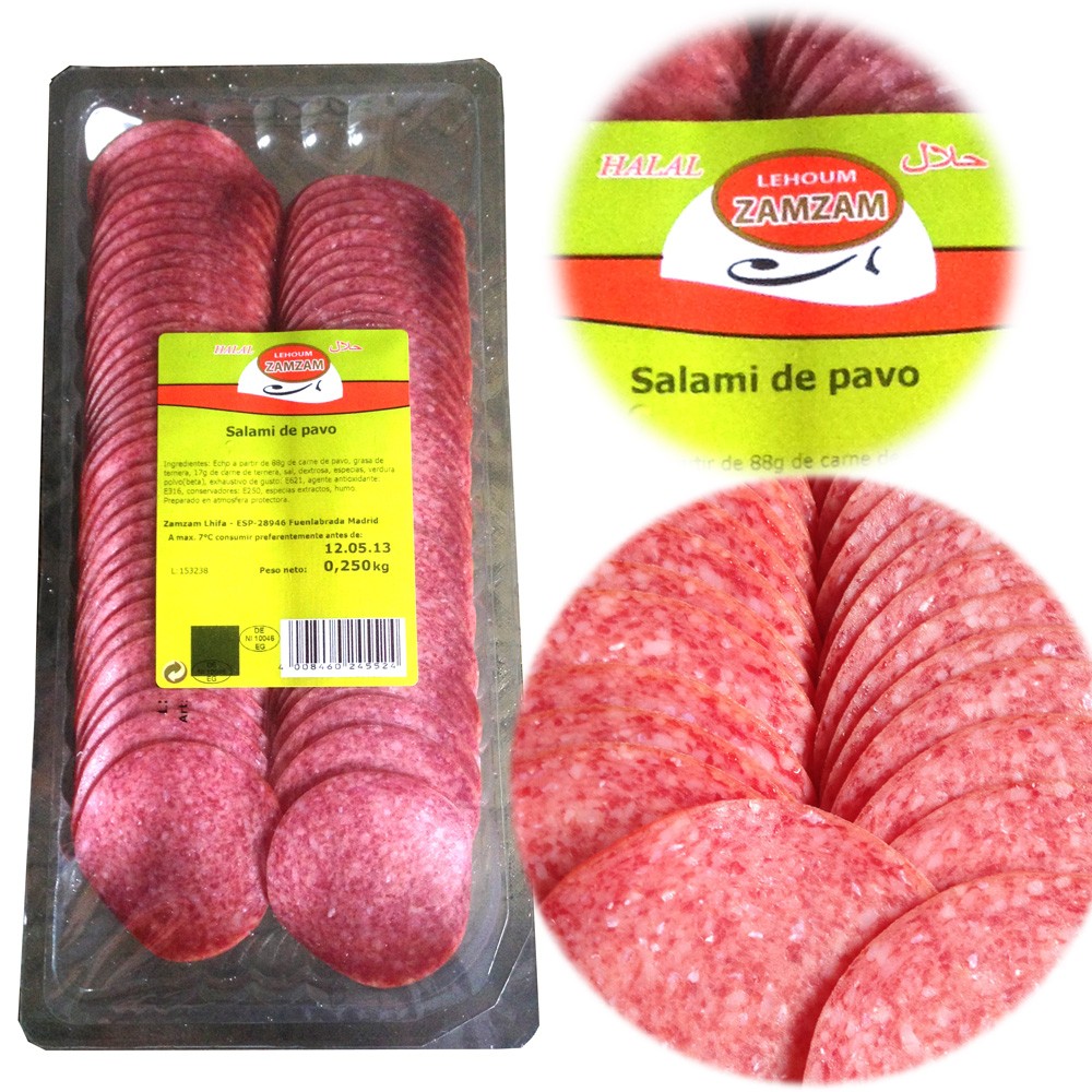Salami de Pavo en Lonchas - Halal - 250 gr - Zamzam