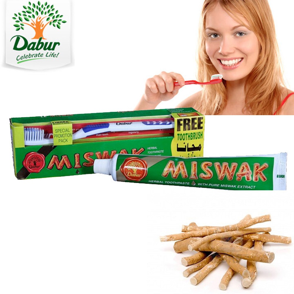 Dentífrico Natural Miswak-Salvadora Persica 120 + 50 gr -Regalo Cepillo