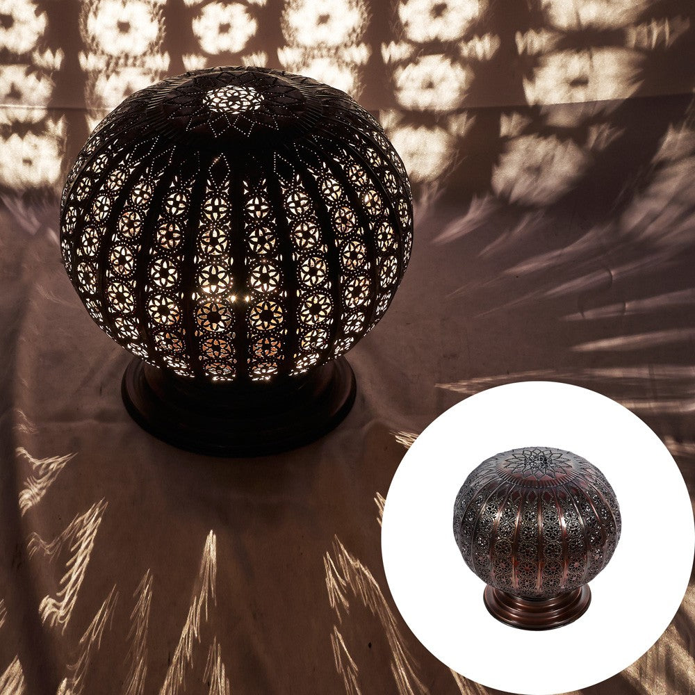 Lámpara Globo Calado Arabe - Mesita Noche - Diseño Andalusí