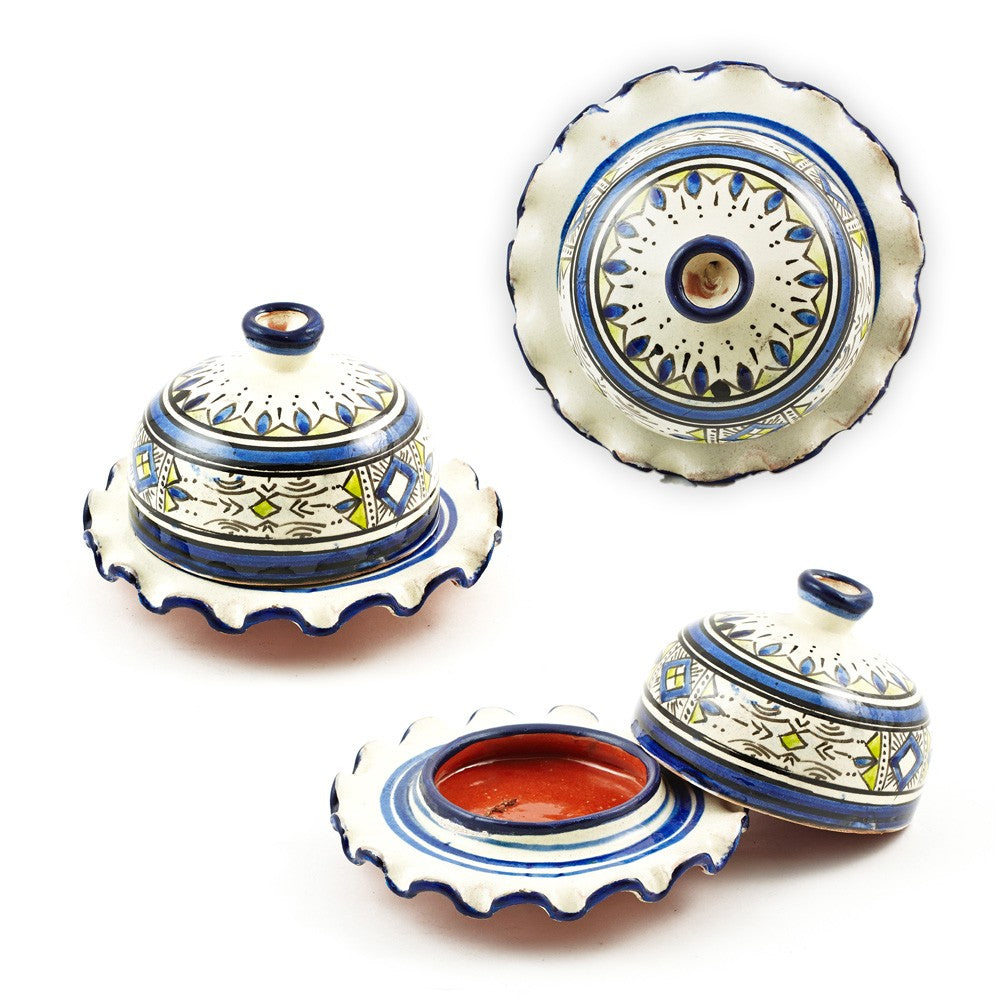 Cenicero Cerámica - Tajin Ondulado - Varios Colores - 14 cm