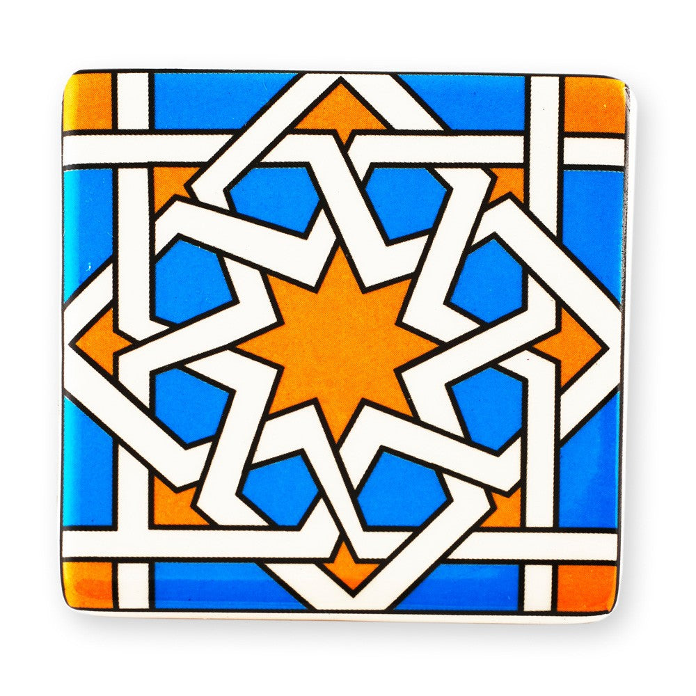 Imán Azulejo Arabe Cuadrado - Ideal Nevera - 6 cm
