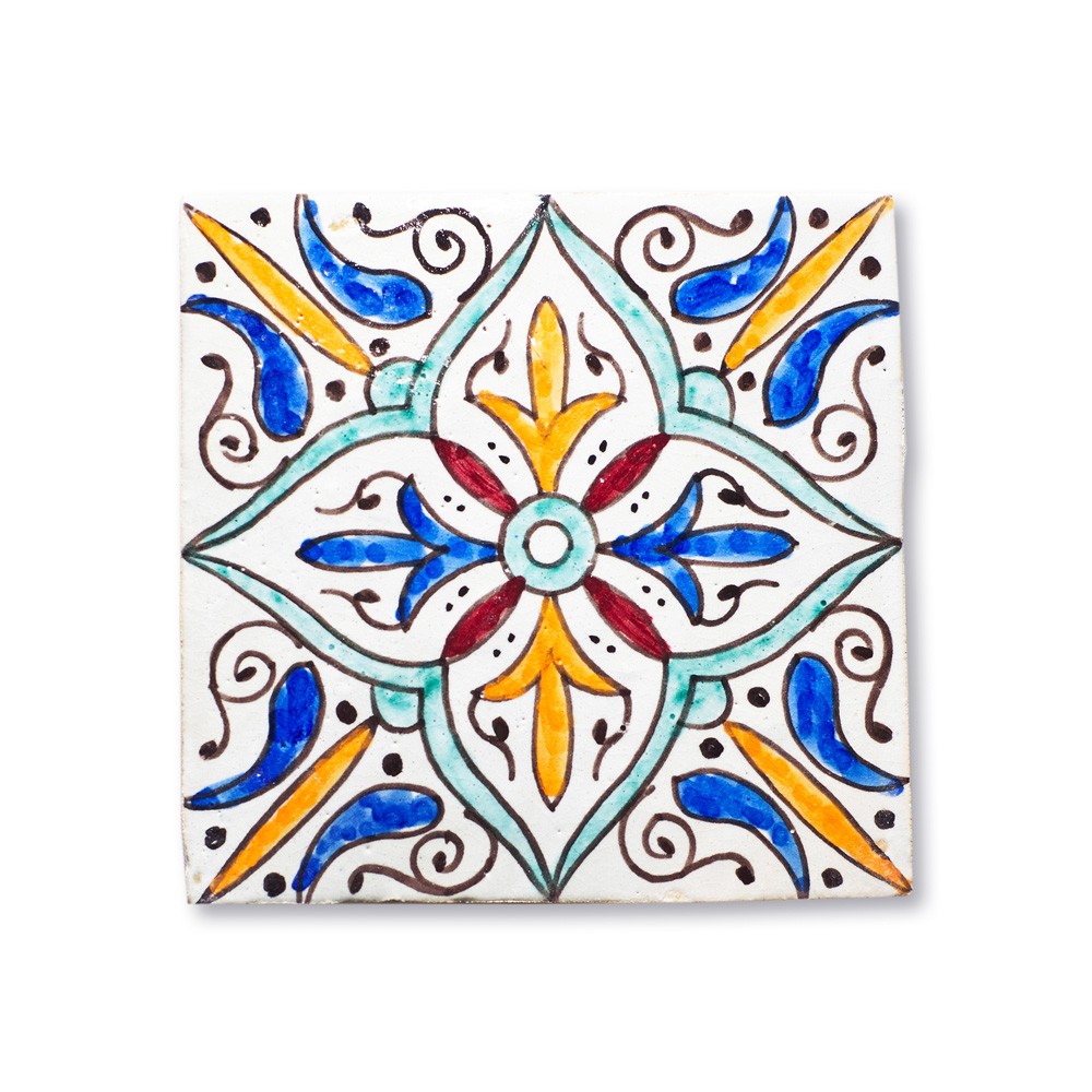 Azulejo Andalusí - 14,5 cm - Varios Diseños- Artesanal- Modelo 2