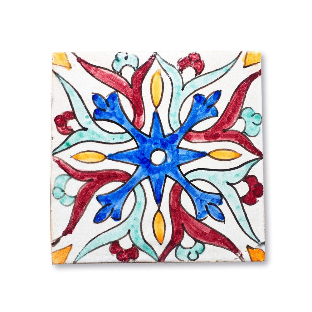 Azulejo Andalusí - 14,5 cm - Varios Diseños- Artesanal- Modelo 3