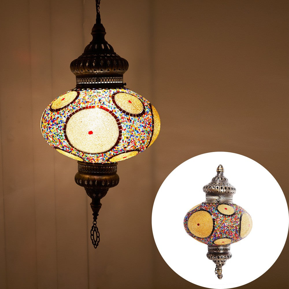 Lampara Turca - Cristal Murano - Mosaico - Gran Calidad - 60 cm