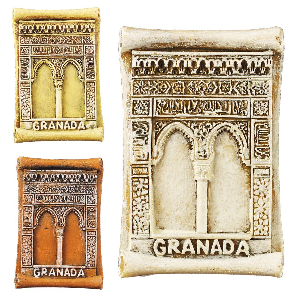 Juego 3 Imán Miniatura Puerta Alhambra- 5 cm - Ideal Nevera