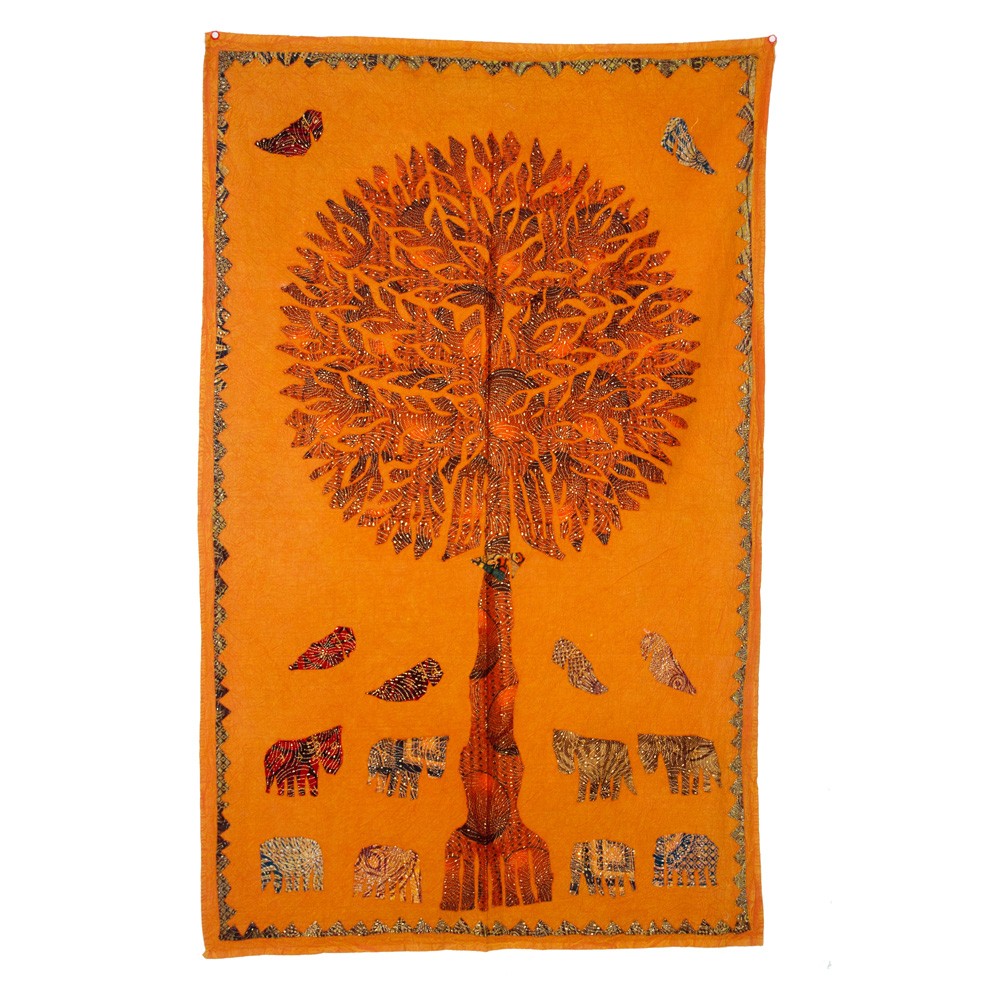 Tela Arbol Vida - Diseño Rústico - Varios Colores - 150 x 90 cm