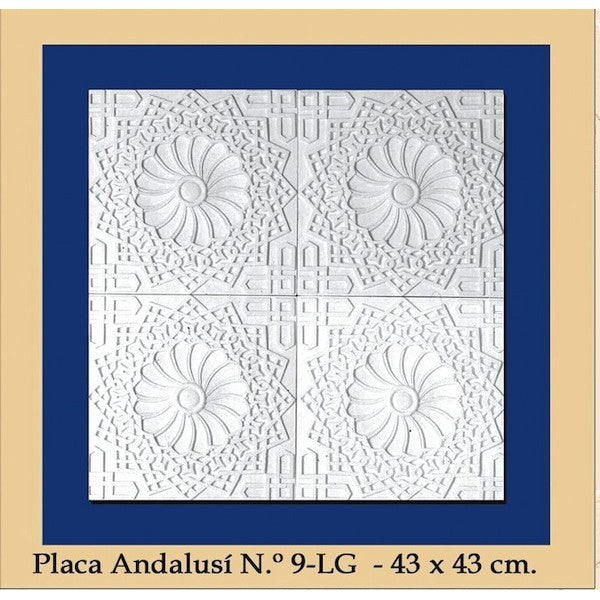Placa Andalusi -Escayola - 43 x 43 cm