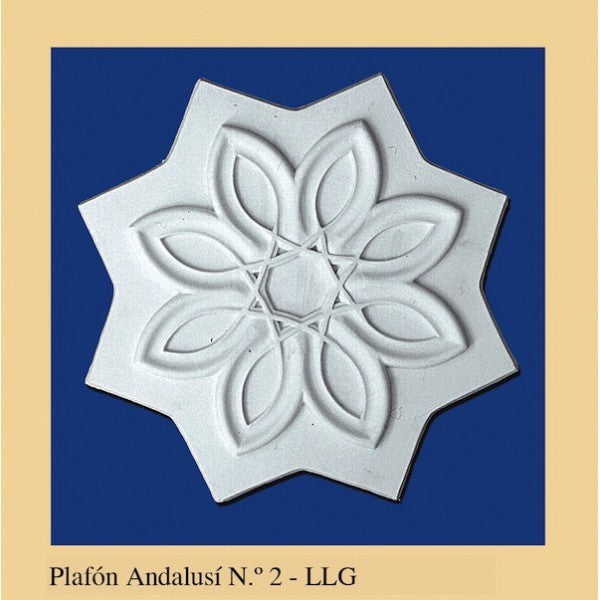 Plafon Andalusi - Escayola - 25 x 25 cm