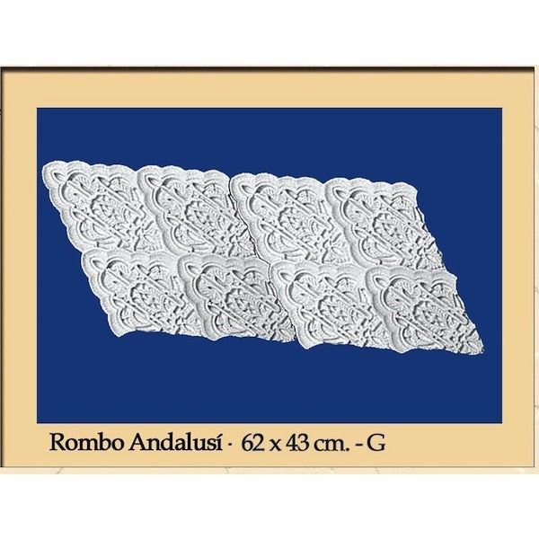Rombo Andalusi - Escayola - 62 x 43 cm