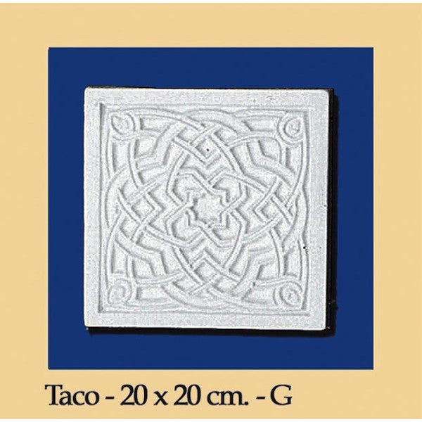 Taco Andalusi - Escayola - 20 x 20 cm
