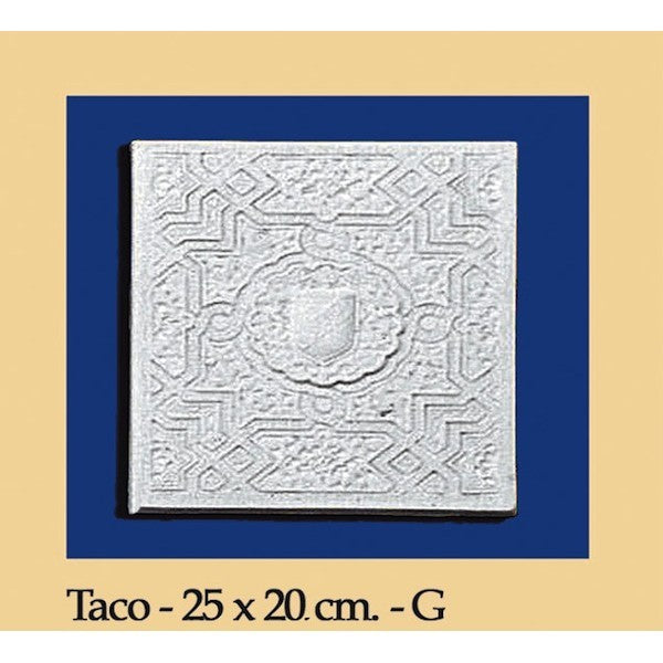 Taco Andalusi - Escayola - 25 x 20 cm