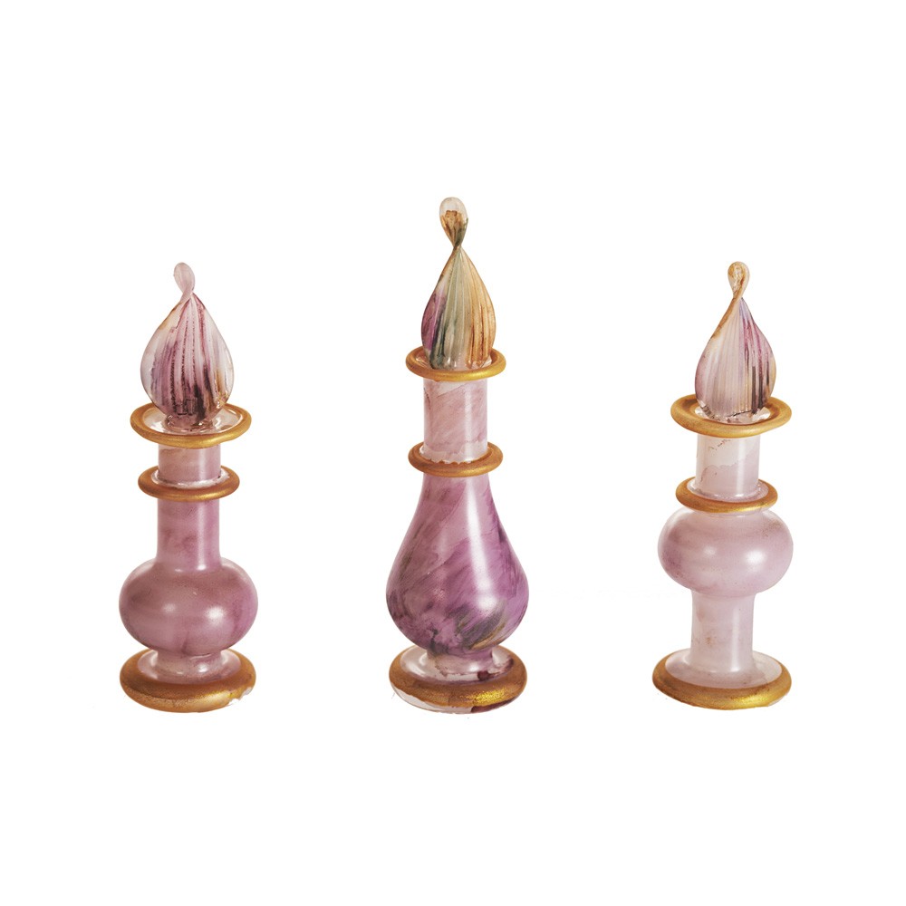Perfumero Artesano Cristal - Diseño Difuminado - 8 cm