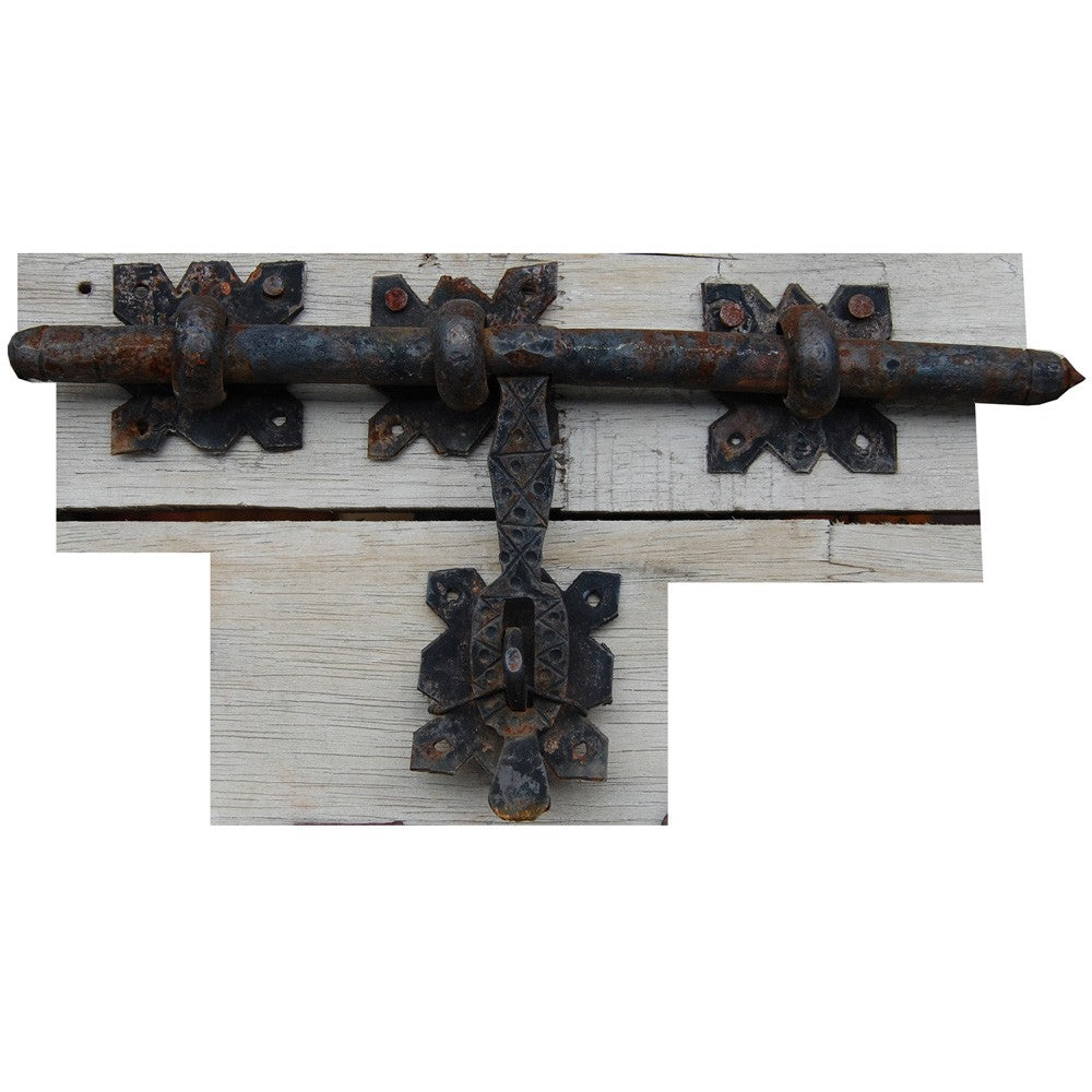 Pestillo de Forja - Cuadrados - 35 x 15 cm