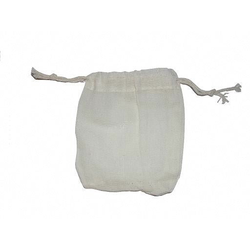 Bolsita Algodón  - Cierra Cuerda  - Ideal Nueces Lavado-10x9 cm