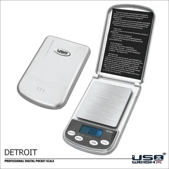 Bascula Eléctronica PRO -DETROIT - 600 gr - 0,1 gr - Funda
