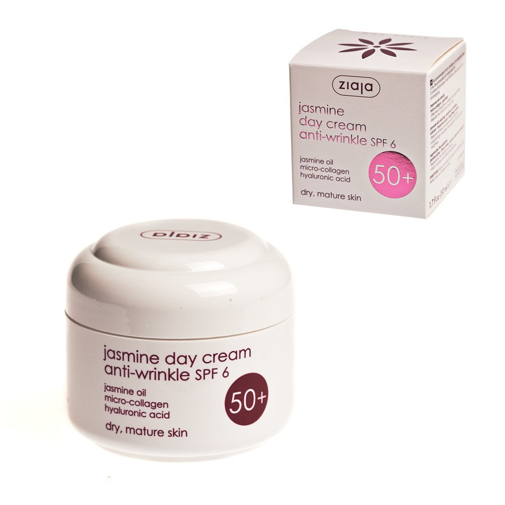 Crema Facial De Dia- Anti-Arrugas SPF 6- Jazmín- 50 ml