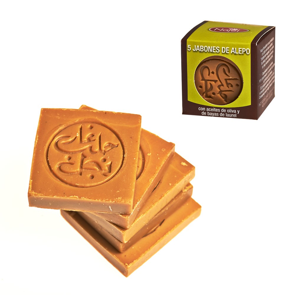 Jabón Natural Oliva y Laurel- Alepo- 5 x 20 g