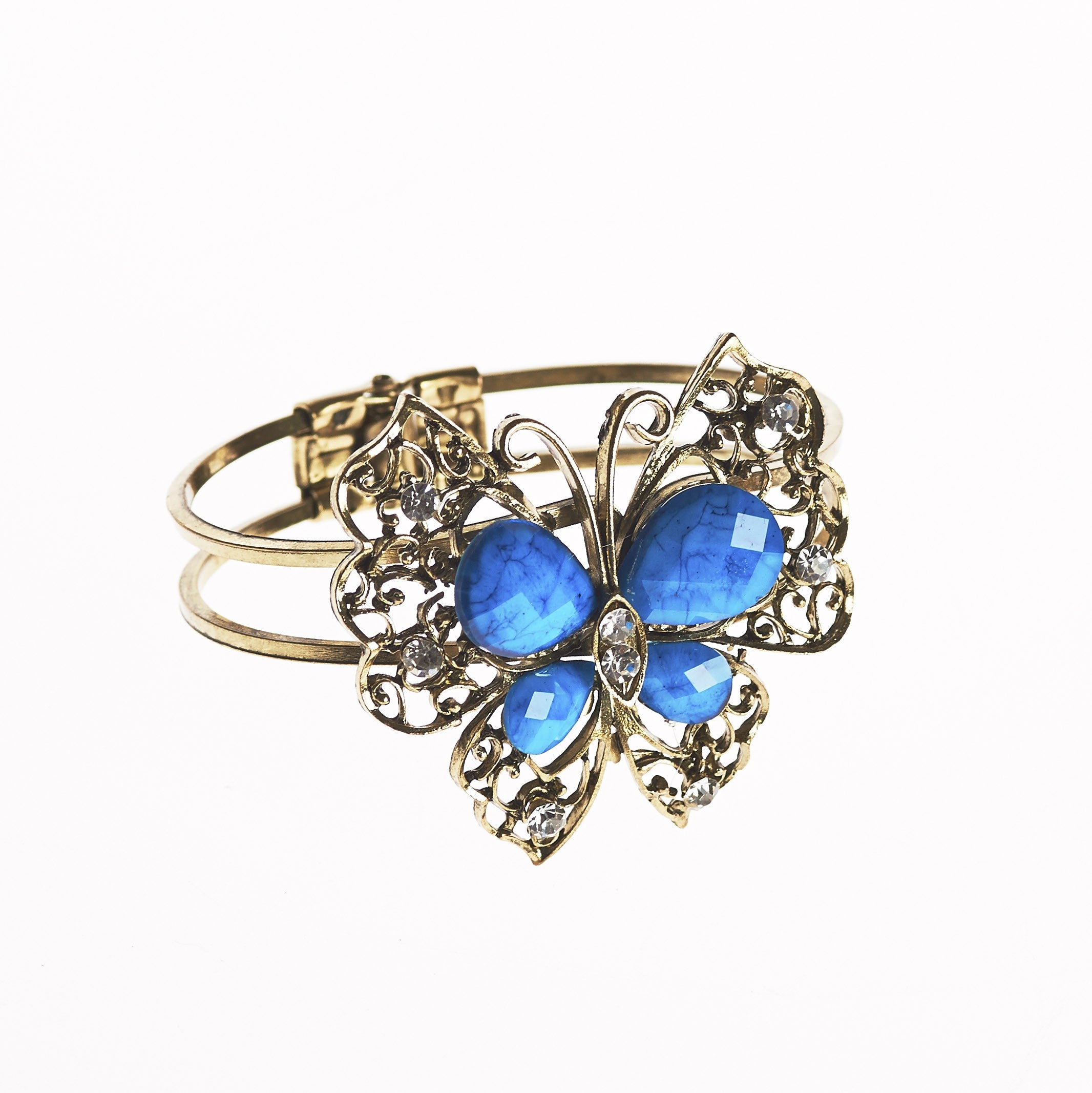 Brazalete- Diseño Mariposa -Decorado Piedras- Varios Colores