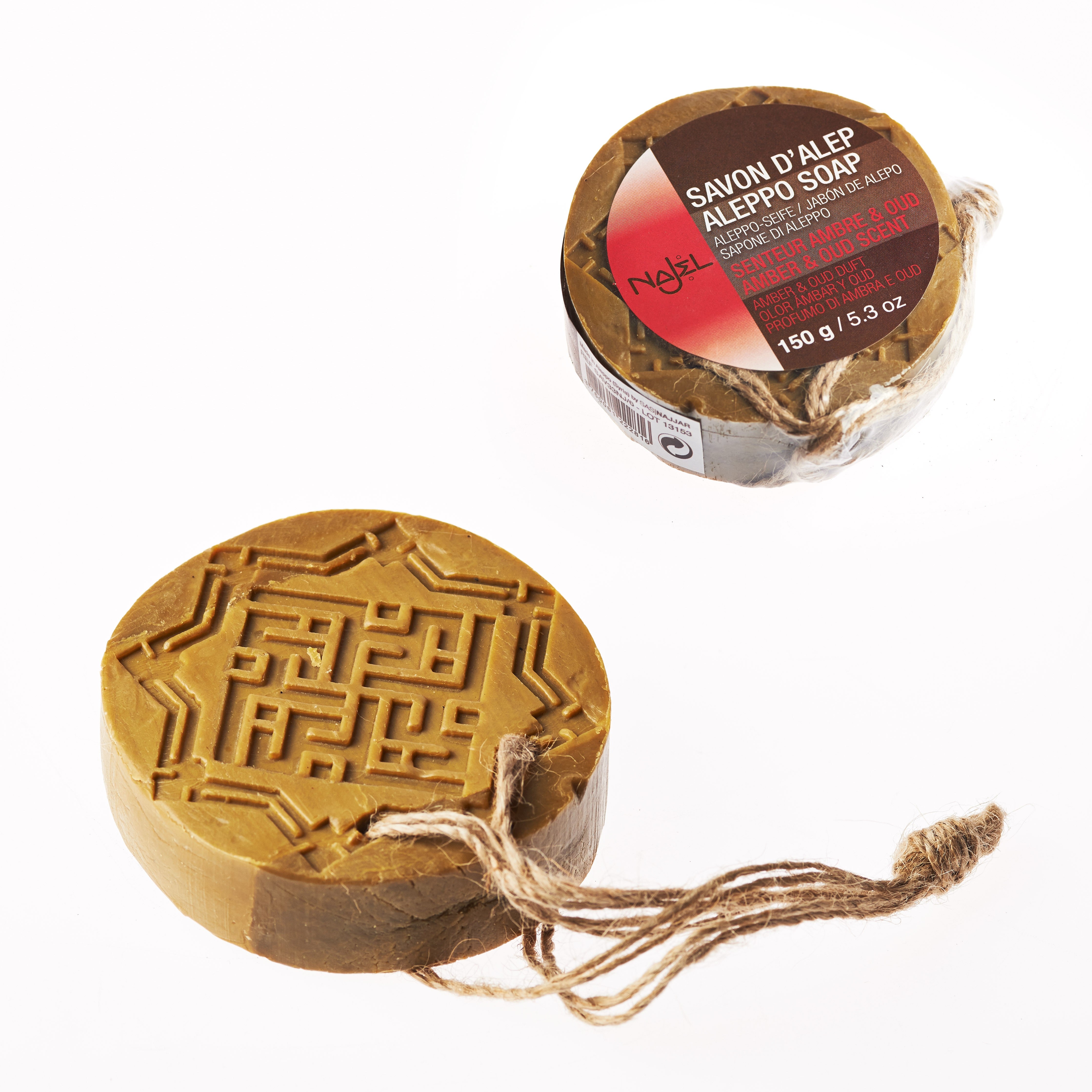 Jabón De Alepo-Ámbar y Oud - 150 g