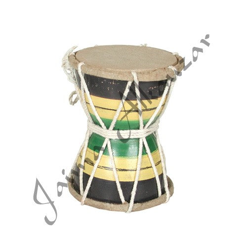 Tambor Doble - Pequeño - 13 x 11 cm - Decorado Etnico