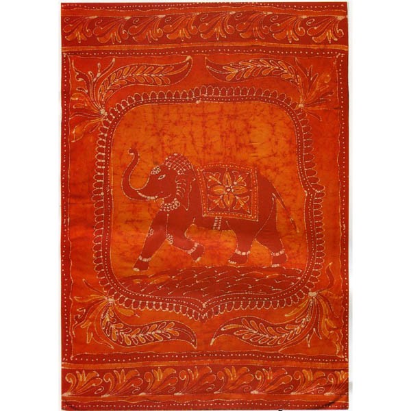 Tela Algodon-India-Elefante Feliz-Artesana-210 x 240 cm