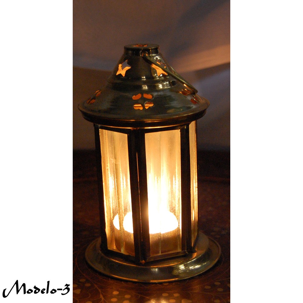 Farol Bronce Faro - Gran Calidad - Cristal Transparente