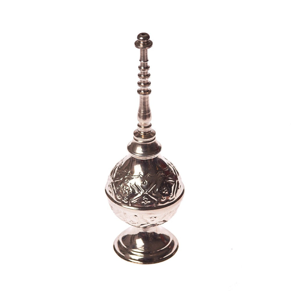 Perfumero Alpaca Grabada - 2 Piezas - Agua de Rosas