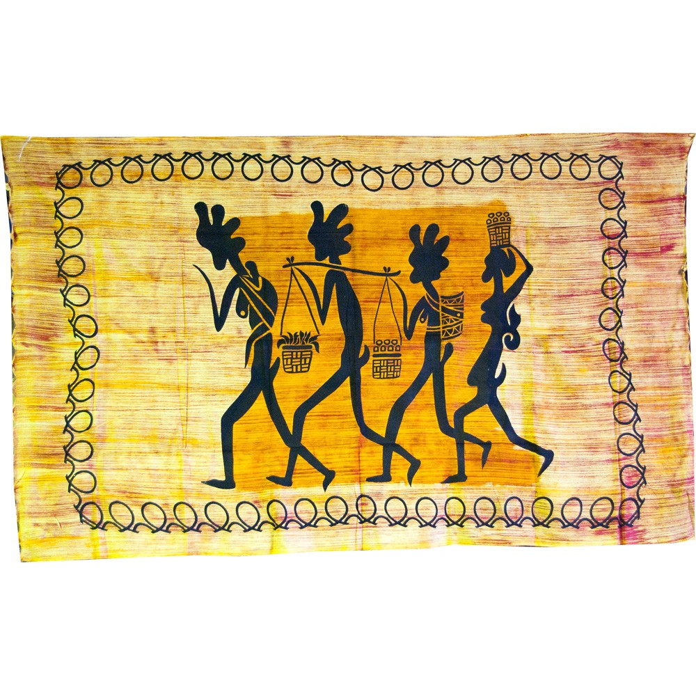 Tela Algodon India-De Camino al Mercado -Artesana-140 x 210 cm