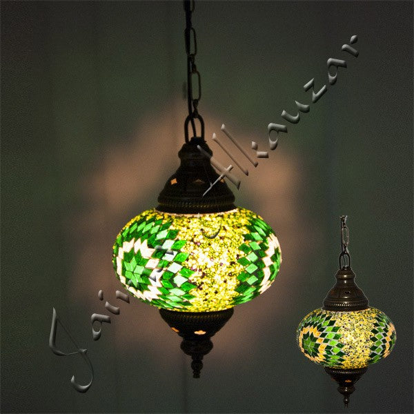 Lampara Turca - Cristal Murano - Mosaico - Gran Calidad - 25 cm