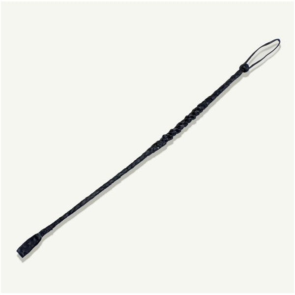 Fusta Cuero Negro Corto - Trenzado Artesano - 65 cm