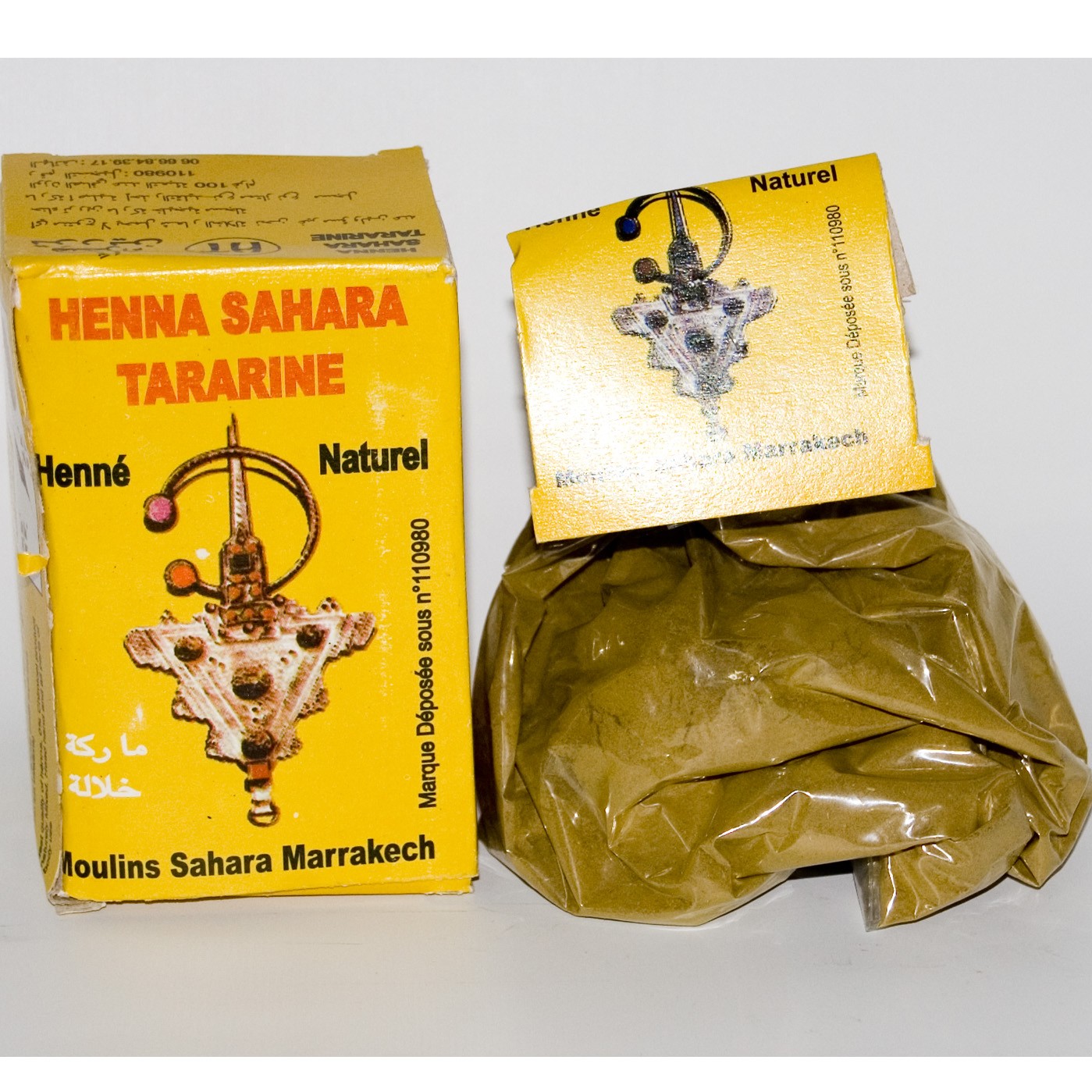Henna Natural - Sahara Tazarine  -Gran Calidad - Natural - 80 gr