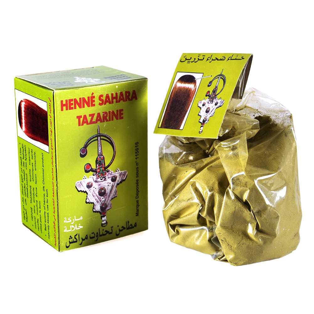 Henna Natural - Sahara Tazarine - Para Cabello -Gran Calidad - Natural - 100 gr
