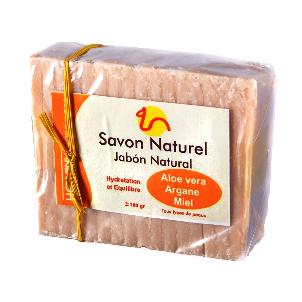 Jabón Natural - Aloe Vera - Argán - Miel - Todo Tipo De Pieles  100 g