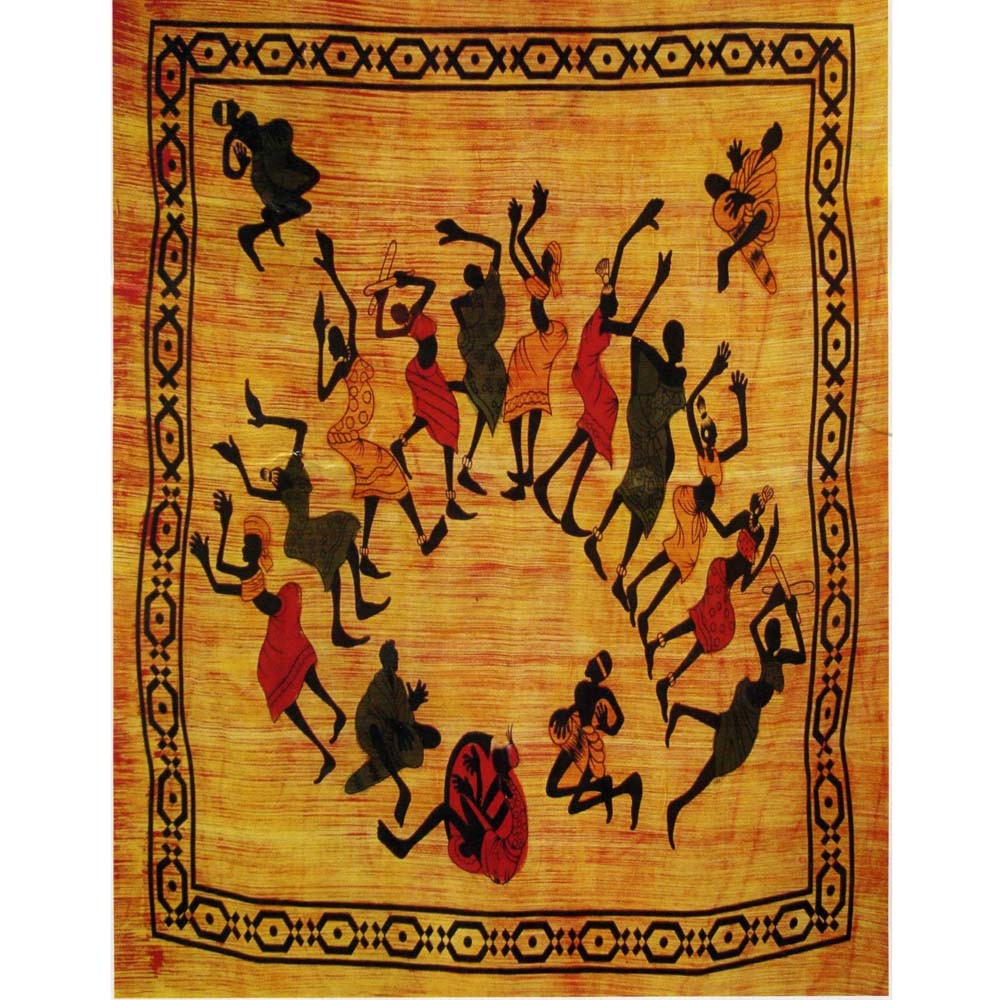 Tela Algodon India - Fiesta Hakuna Matata Africana Rústica -Artesana-140 x 210 cm