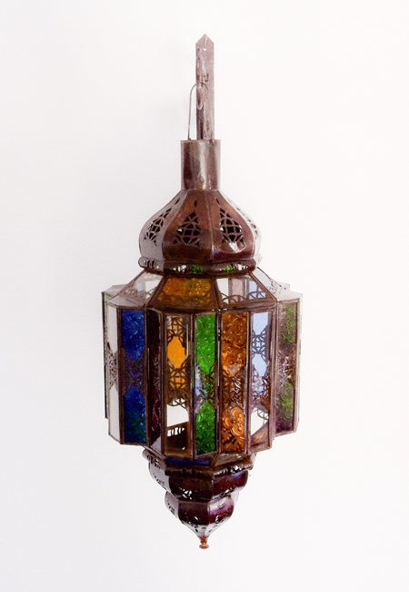 Lámpara Octogonal Andalusí - Cristal Multicolor - 60 cm