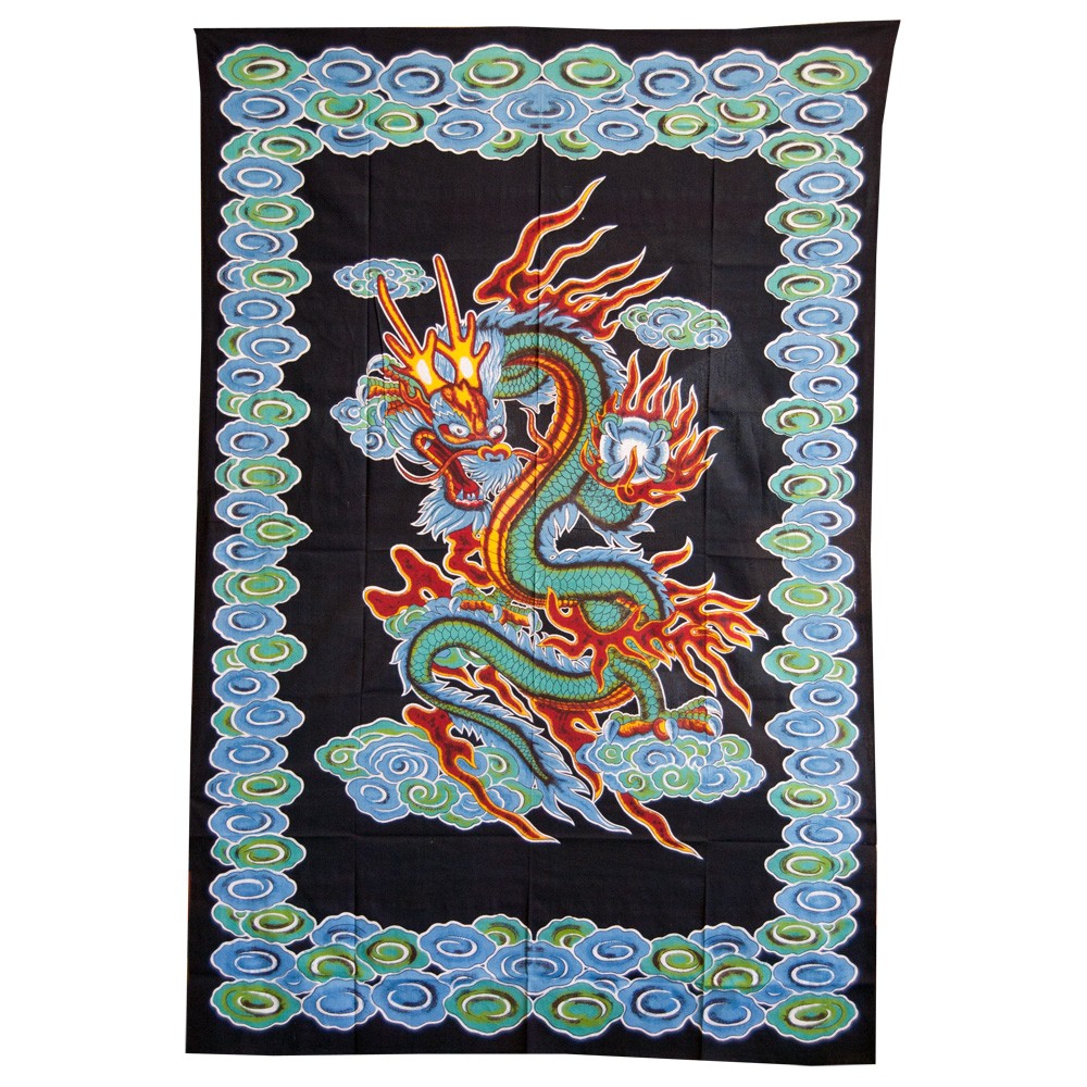 Tela India Dragón Chino - 210 x 140 cm