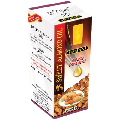 Aceite De Almendra Dulce - HEMANI - 100% Natural - 60 ml
