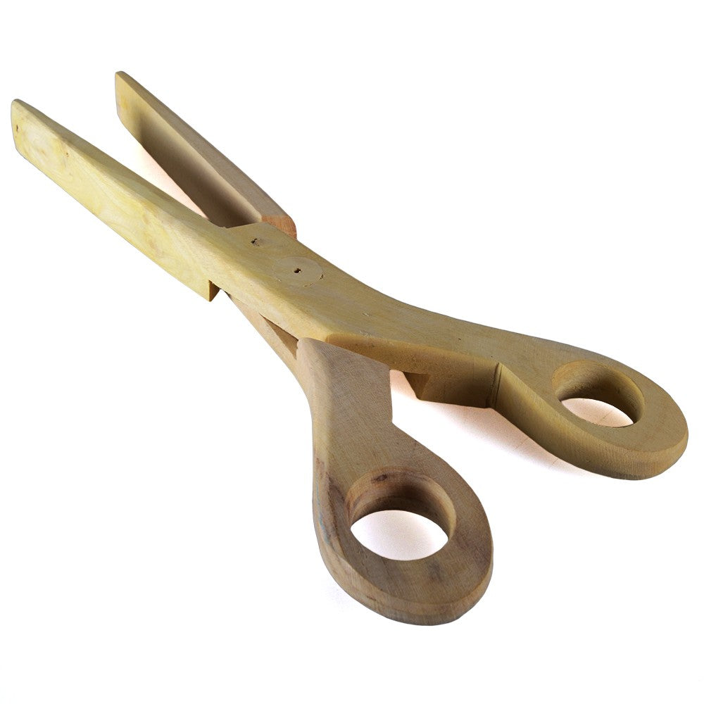 Tijeras Pinza De Cocina - Madera De Limonero - Artesanal - 26 cm