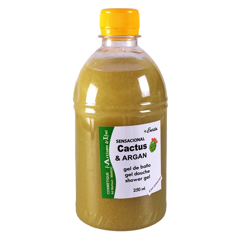 Gel De Baño -Natural -  Cactus y Argán - 250 ml o 500 ml