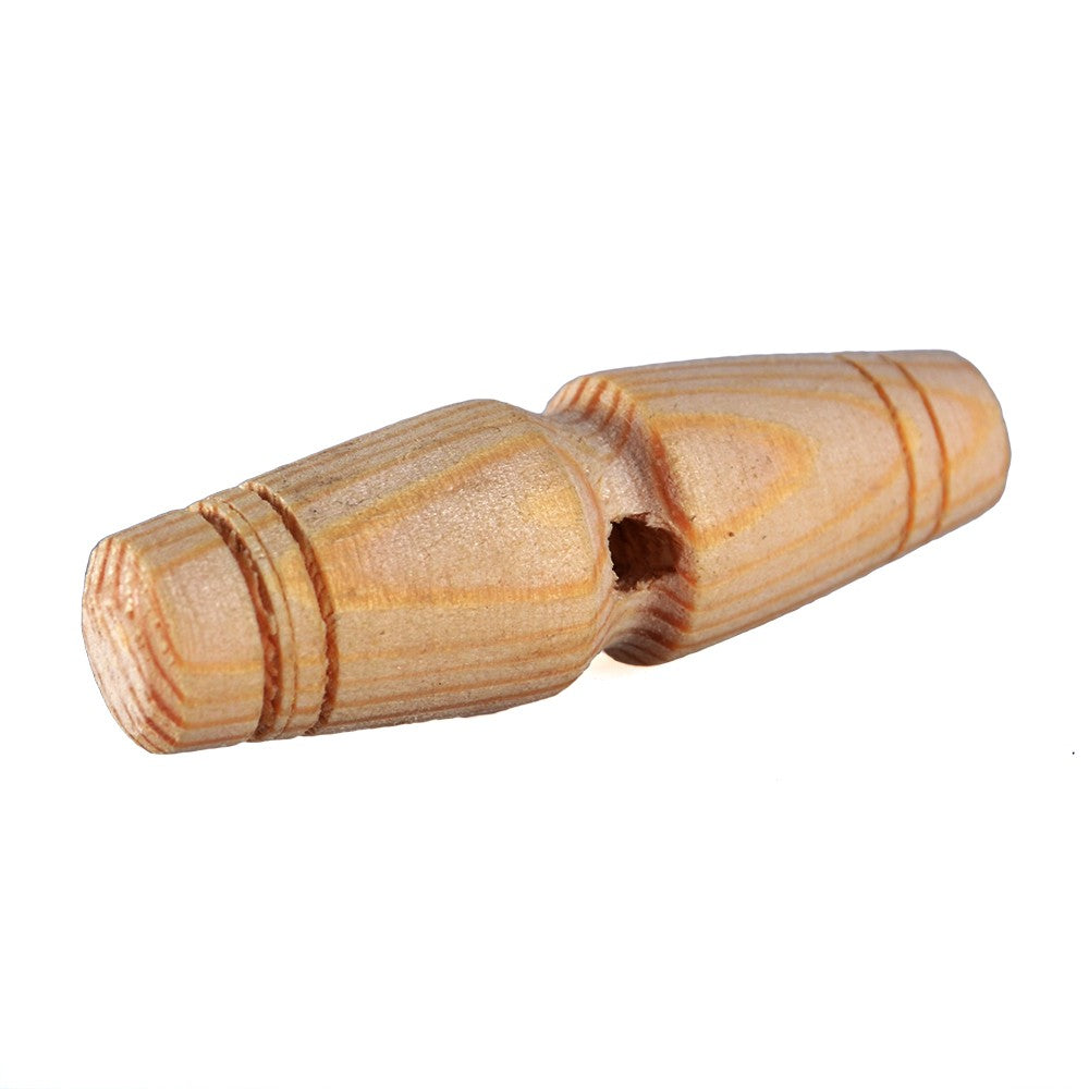 Botón Madera Artesano - Alargado - 5,5 cm