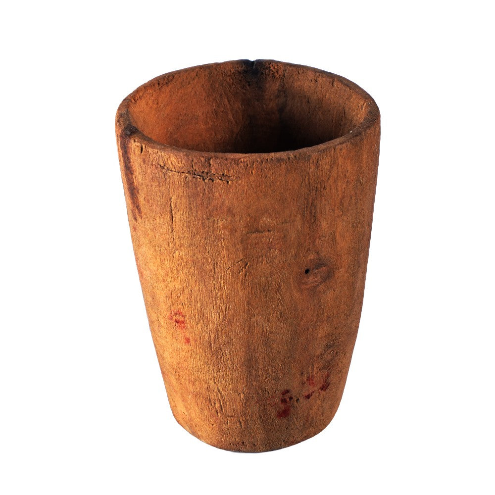 Vaso De Madera - 100% Artesano - 11 cm