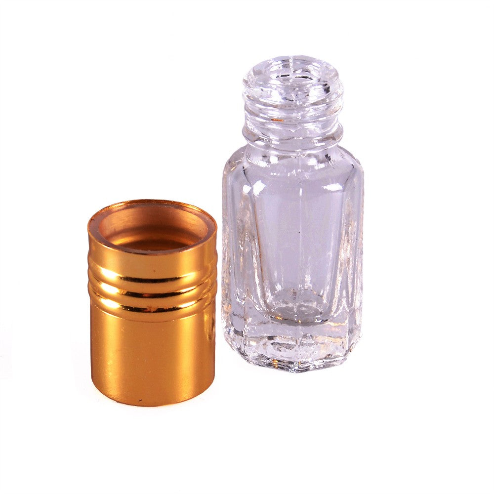Perfumero Cristal - Roll On - 3 ml - Cabeza Dorada