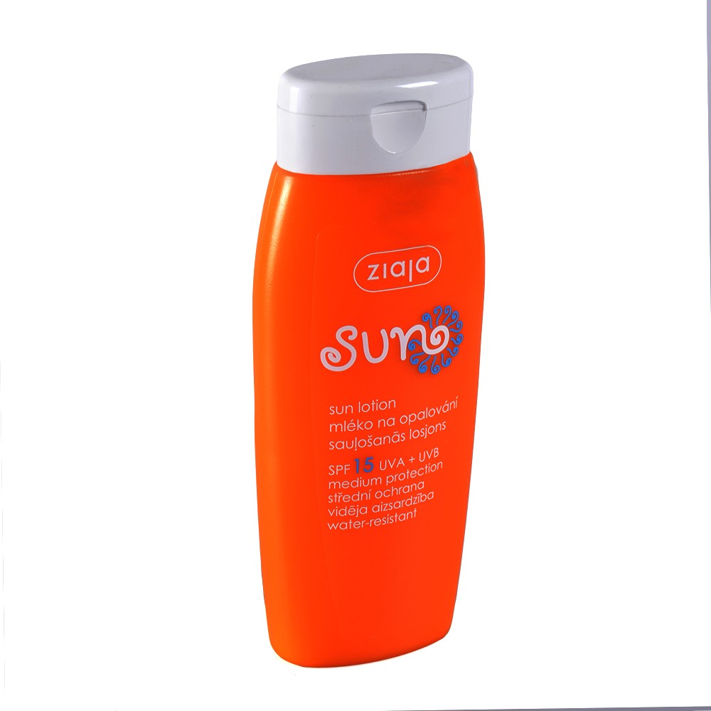 Loción Solar - ZIAJA -  Protección Media - SPF15 UVA + UVB - 150 ml