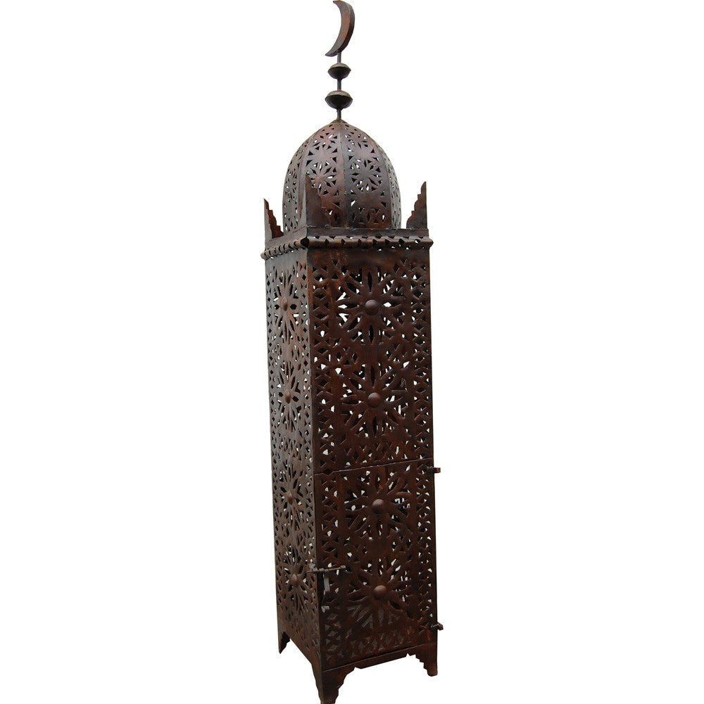 Lámpara de Hierro Calado - Alta - Diseño Arabe Luna