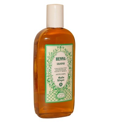 Champú De Henna Con Extractos Naturales De Salvia Y Arnica - Anticaspa- Radhe Shyam- 250 ml