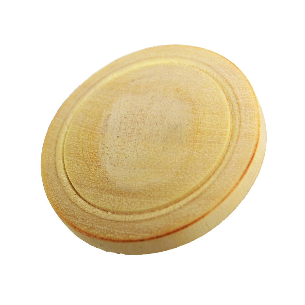 Botón Madera Limonero Tallado - Hecho A Mano - 2'5 cm
