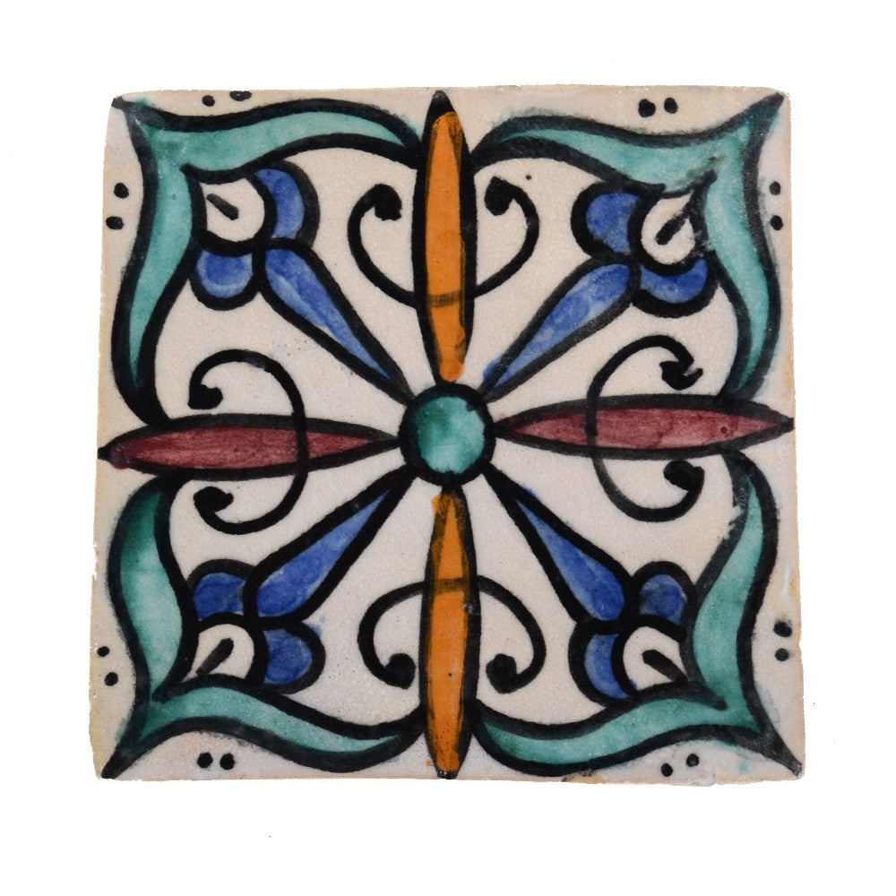Azulejo Andalusí - 10 cm - Varios Diseños- Artesanal- Modelo 15