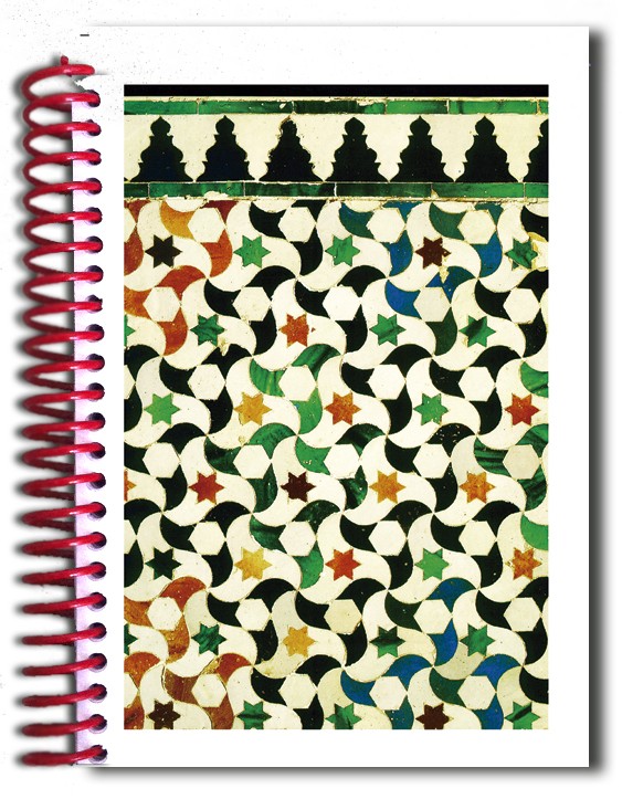 Libreta Diseño Mosaico - Souvenir Arabe - Tamaño A5 - 100 Hojas