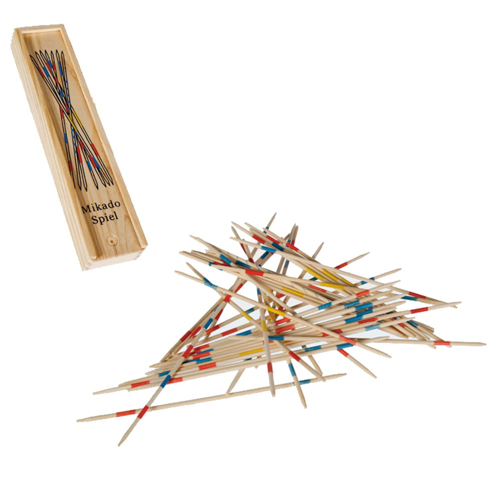 Micado De Madera - Cajita De Madera - Tapa Deslizante - 19 cm